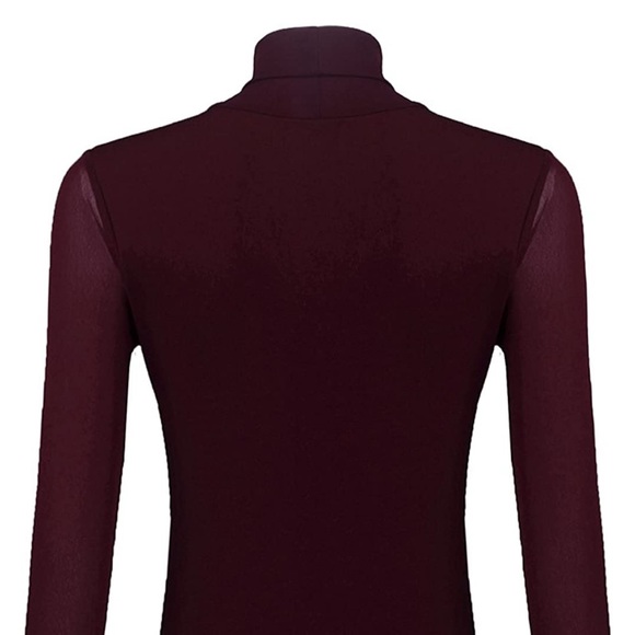 MESH RED TURTLE NECK | END OF SUNMER SALE - Picture 4 of 6